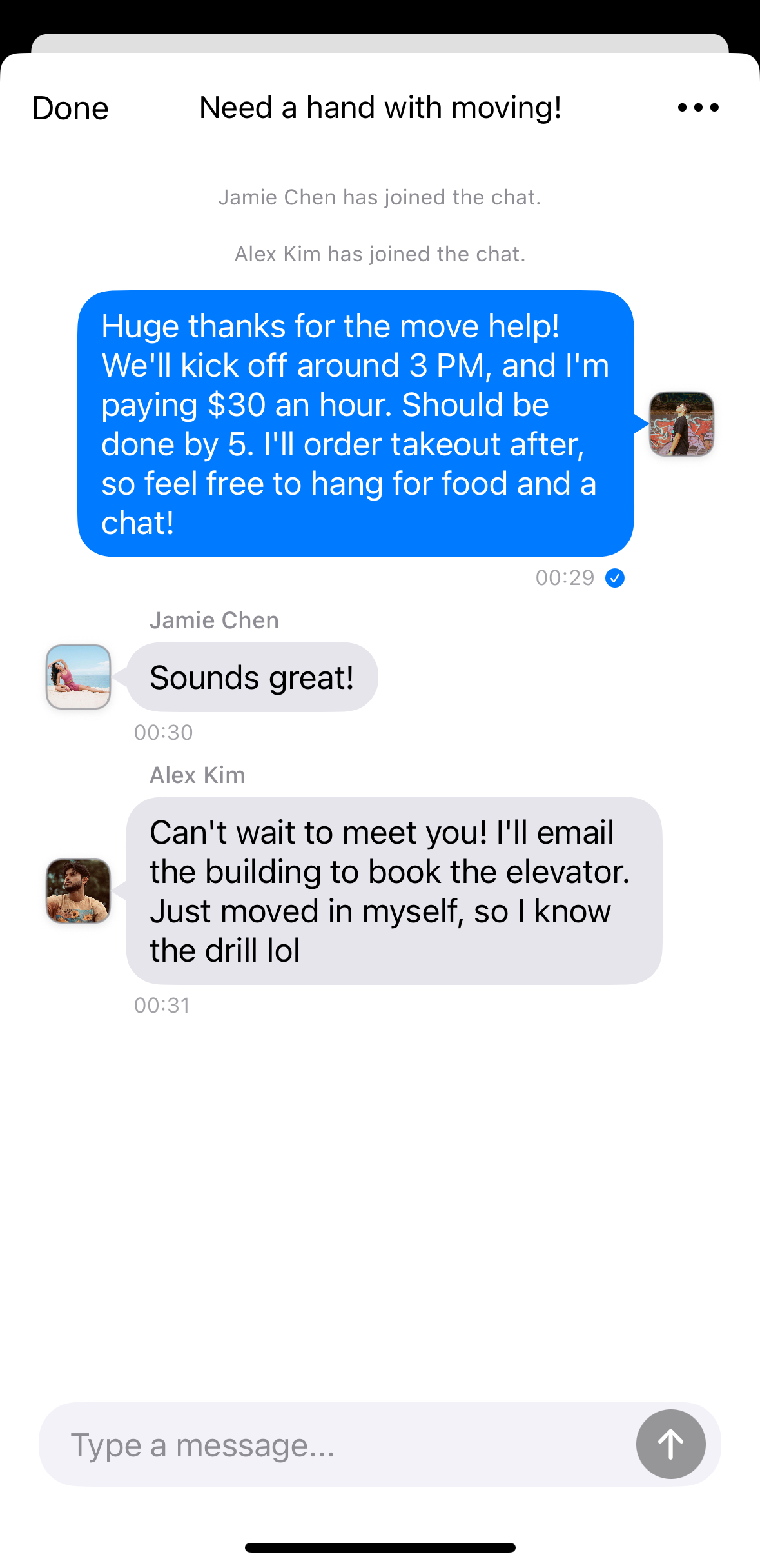 Group Chat Moving