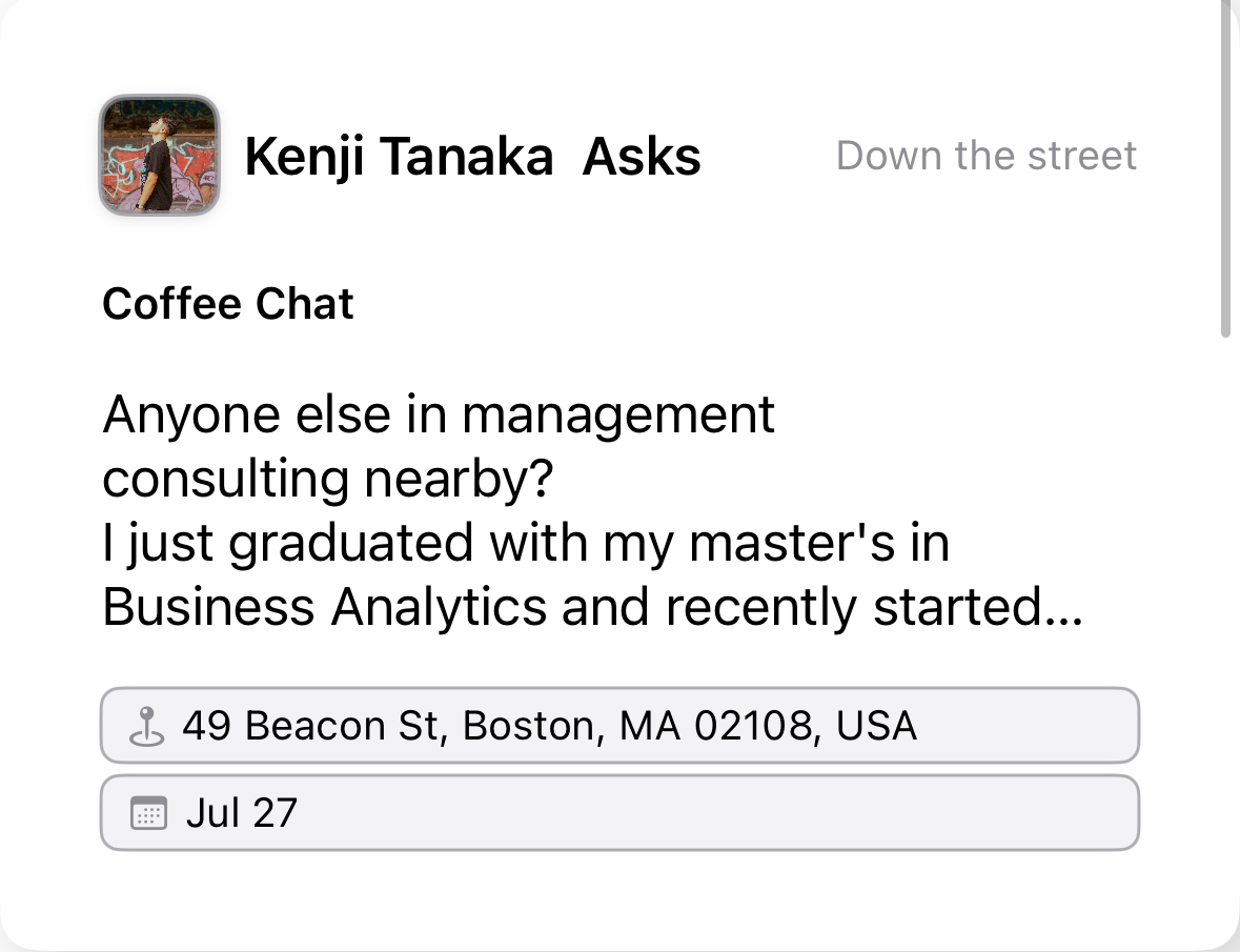 Coffee Chat