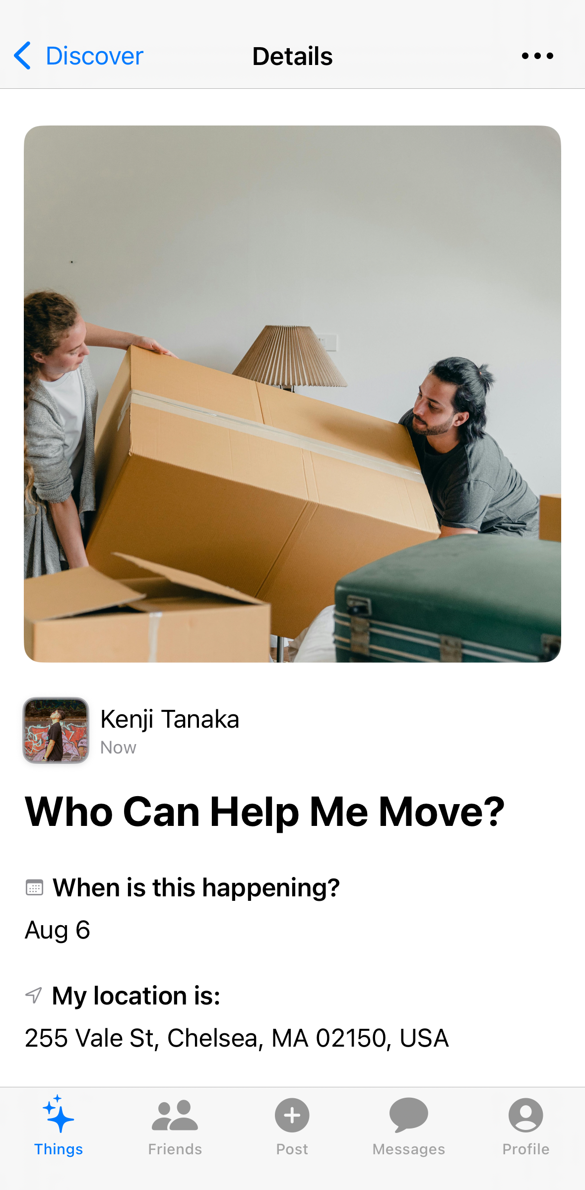 Moving Help Thing Detail