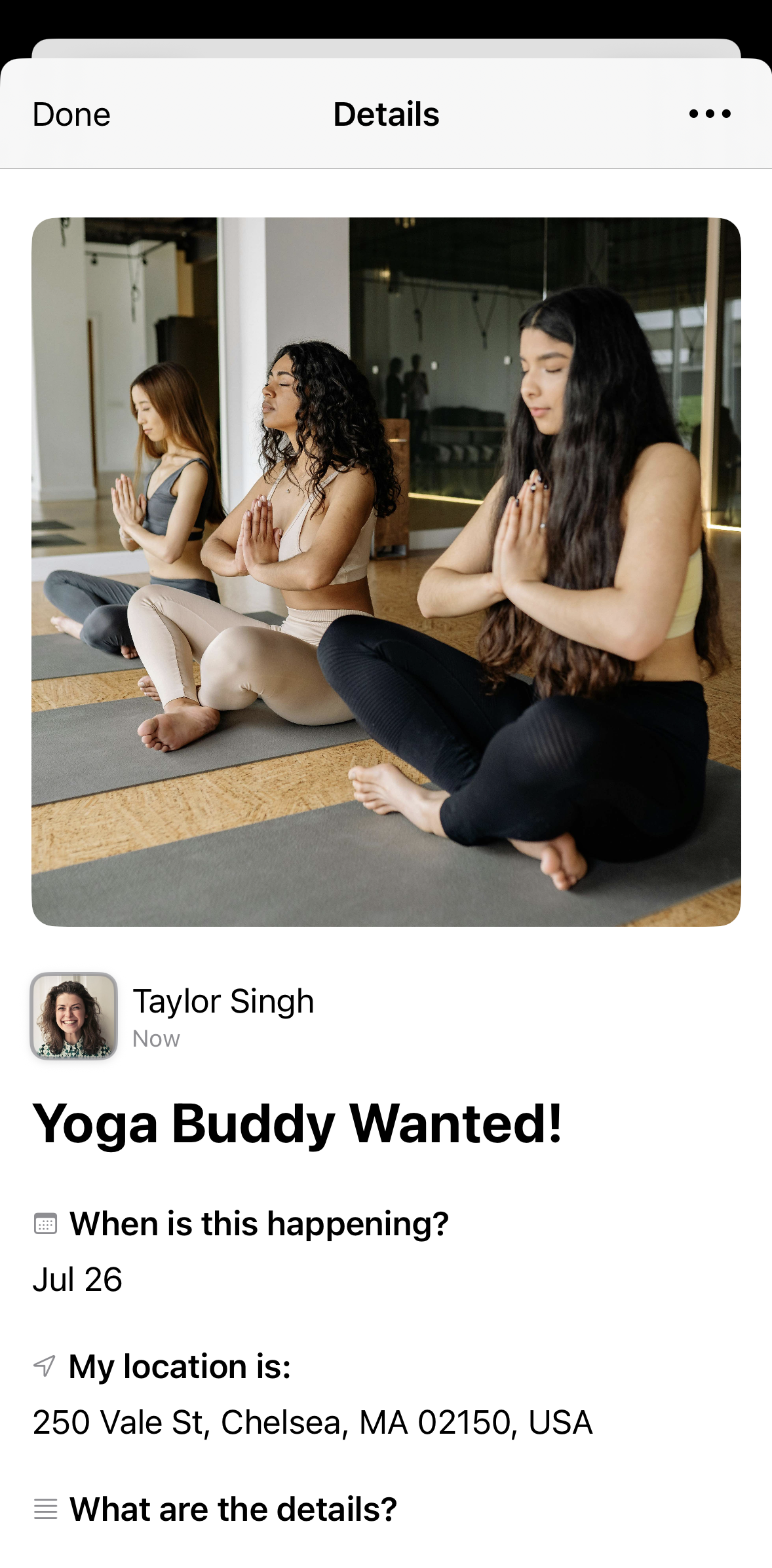 Yoga Buddy Thing Detail