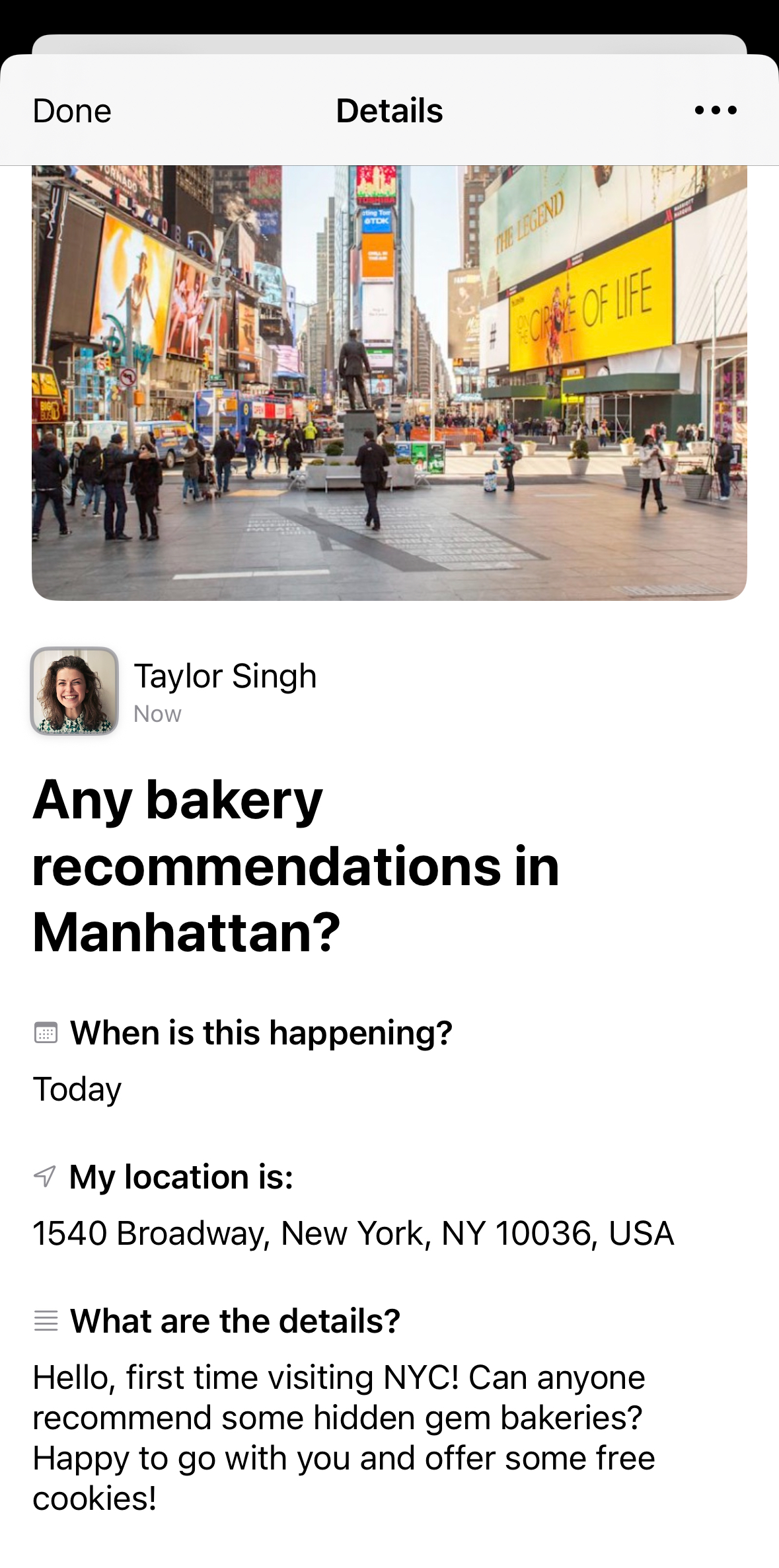 Bakery recommendation in NYC