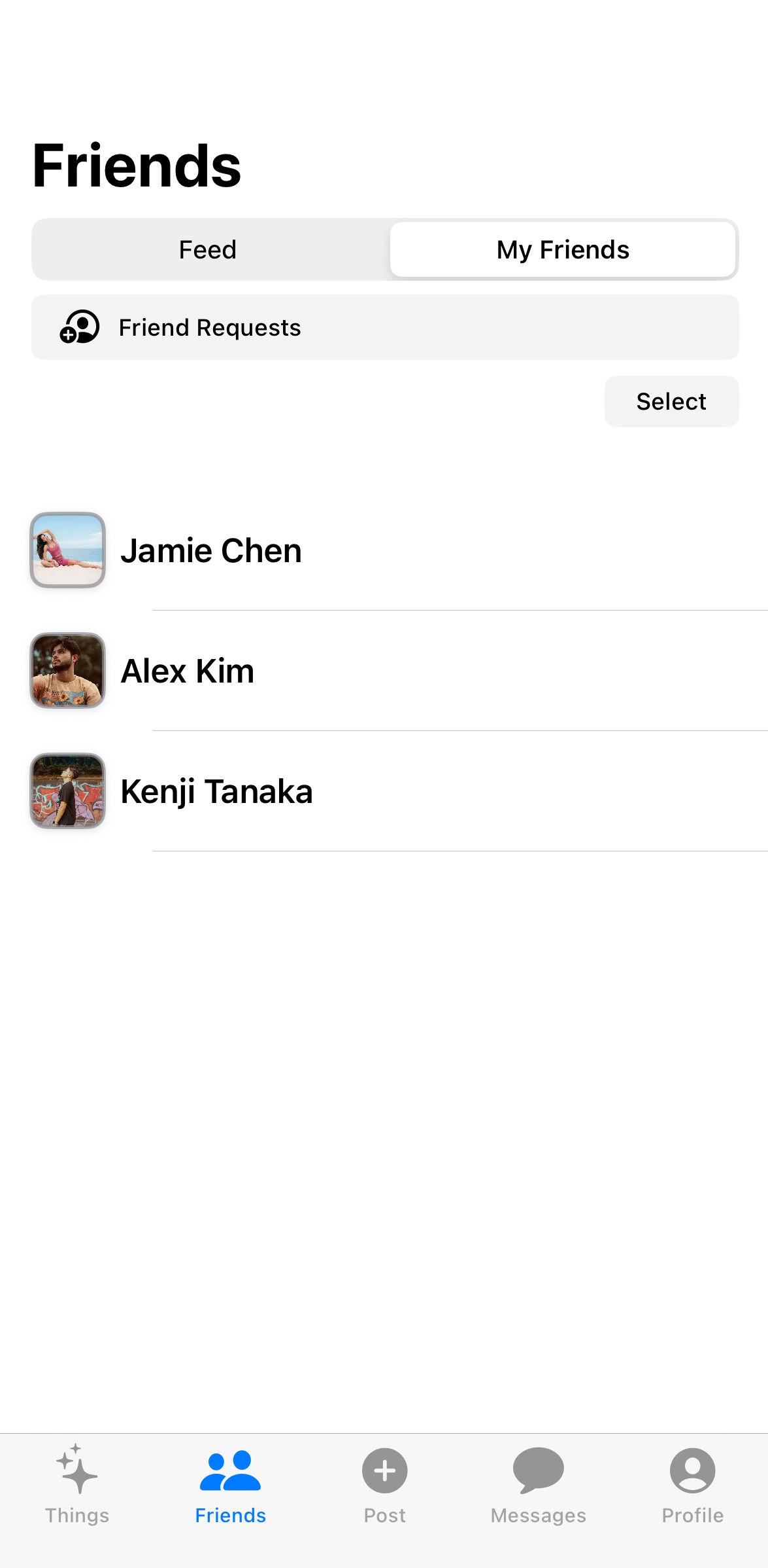 Friends Page